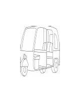 Coloring Auto Rickshaw Brand Pages sketch template