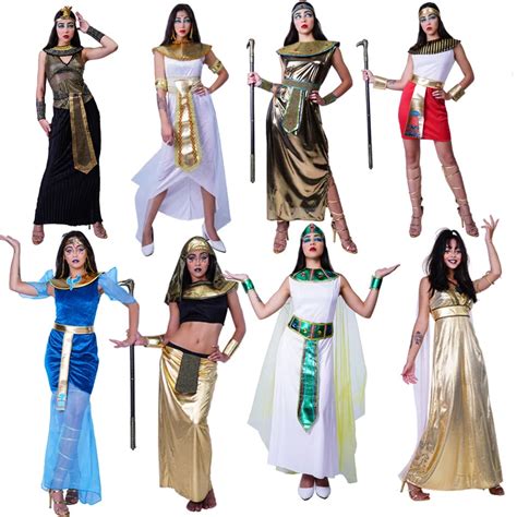 Women Egyptian Costume Cosplay Adult Cleopatra Egypt Pharaoh Dress
