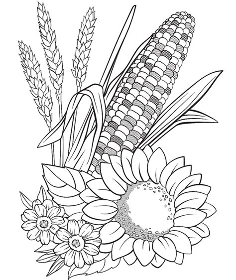 corn  flowers  printable coloring page  kids crayolacom