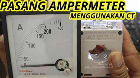 memasang amperemeter brain