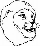 Lion Smiling Coloring Supercoloring sketch template