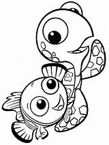 Nemo Squirt Effortfulg Coloring sketch template