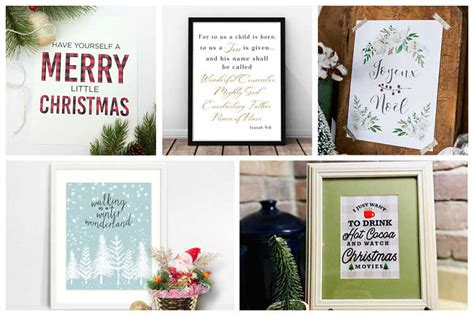 christmas printables  decorate  home thrifty frugal mom