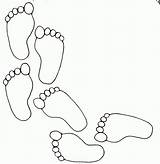 Coloring Pages Foot Feet Popular sketch template