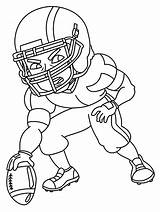 Football Player Coloring Pages Strong Printable Kids sketch template