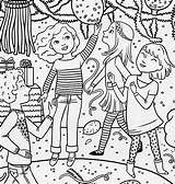 Coloring Pages Girl American Birthday Doll Party Girls Printable Magazine Drawing Special Dance Three Mckenna Print Happy Wellie Family Color sketch template