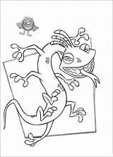 Randall Boggs Coloring Printable Pages Scary Inc Monster Categories sketch template