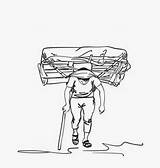 Heavy Carrying Nepali sketch template