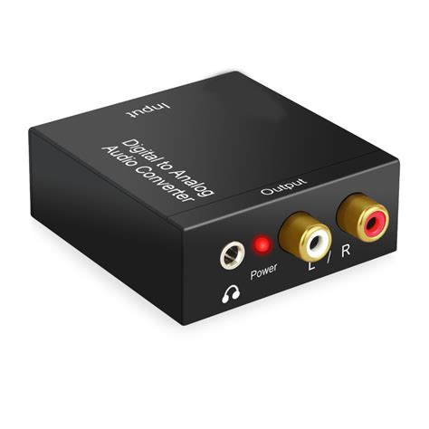 digital  analog audio converter optical coaxial  mm aux rca