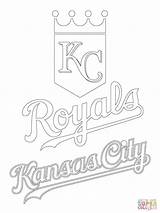 Royals Coloring Kansas City Logo Pages Chiefs Printable Mlb Atlanta Drawing Sheets Supercoloring Crafts Sports Baseball Royal Color Braves Animals sketch template