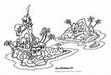 Island Coloring Islands Pages Gilligans Book Spontoon Template Keys Atoll sketch template