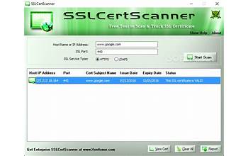 Network SSL Certificate Scanner screenshot #1