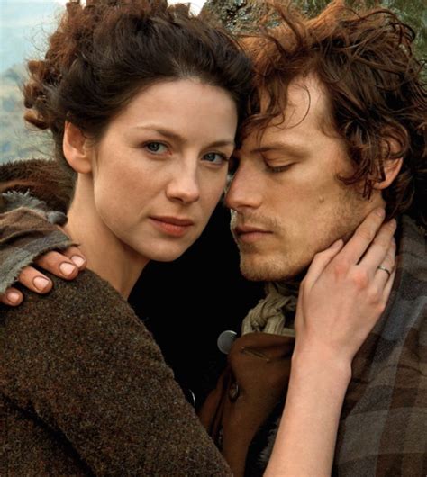 new sam heughan and caitriona balfe interview with tv fanatic