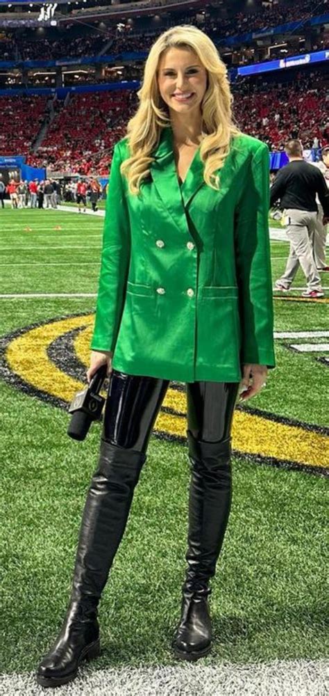 Laura Rutledge With The Sexy Latex Pants Boots Combo R Hot Reporters