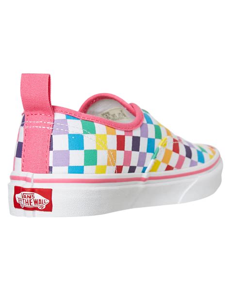Vans Girls Authentic Elastic Lace Shoe Youth Rainbow Surfstitch