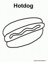 Hotdog Bites Churchhousecollection Clip sketch template