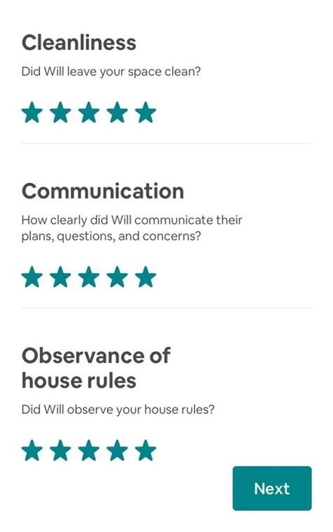 write  airbnb guest review