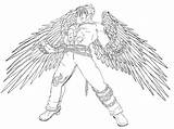 Jin Tekken Devil Coloring Kazama Madara Pages Deviantart Lines Search sketch template