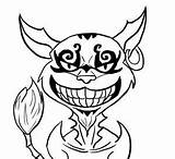 Coloring Pages Cheshire Cat Madness Returns Alice Getcolorings Mouth sketch template