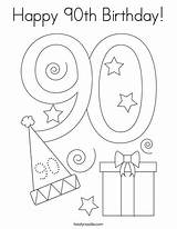 Coloring 90th Birthday Happy Favorites Login Add sketch template