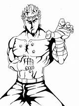 Hokuto Kenshiro Lineart sketch template