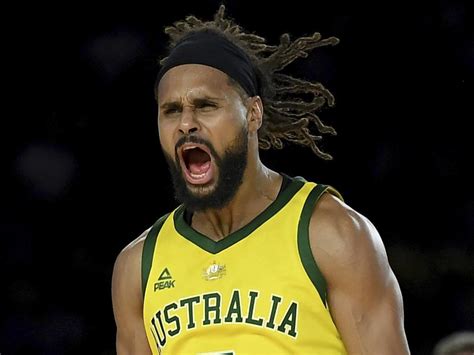 boomers australian basketball star patty mills    sings