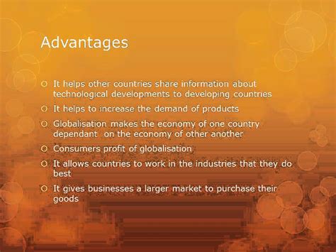 advantage  disadvantage  globalization powerpoint template zohal