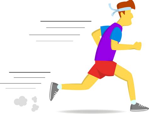 man  running   race clip art icon illustration