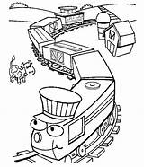 Coloring Train Vehicles Pages Kids sketch template