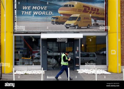 dhl employee  res stock photography  images alamy