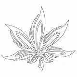 Cannabis Marijuana Antistress Outline sketch template