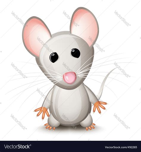 cartoon mouse royalty  vector image vectorstock