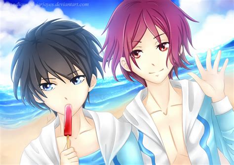 haruka and rin by diannedejarjayes on deviantart