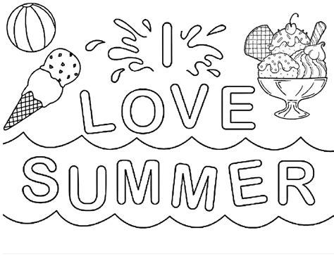 sun sand  coloring  summer beach coloring pages