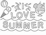 Summer Kolorowanki Letni Czas Dzieci Ice Fargelegging sketch template