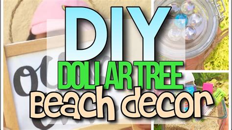 diy dollar tree beach room decor youtube