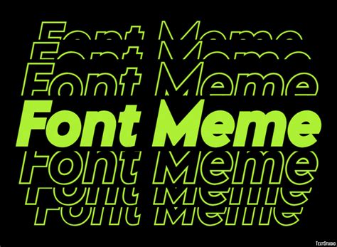 font meme text effect  logo design font