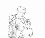 Mortal Stryker Combat Kurtis Coloring Pages Weapon Another sketch template