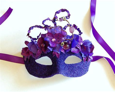 Mask Purple Passion Halloween Fairy Mardi Gras Venetian Masquerade
