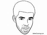 Drake Face Coloring Drawing Pages Kids Printable sketch template
