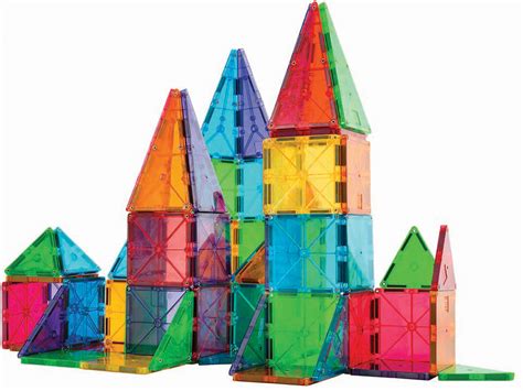 magna tiles clear colors  piece set  willikers