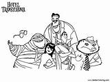 Hotel Transylvania Coloring Pages Characters Printable Color Kids Adults sketch template