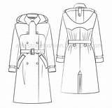 Trench Hooded sketch template