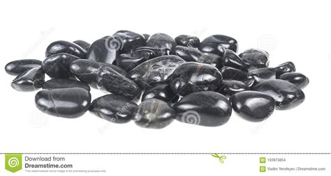 heap  spa hot stones isolated  white stock photo image  stack