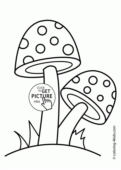 printable mushroom coloring pages  printable