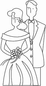 Coloring Wedding Pages Kids sketch template
