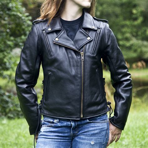 womens classic motorcycle jacket ii fox creek leather
