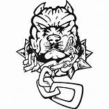 Dog Pitbull Angry Drawing Chain Decal Wall Dogs Drawings Chunky Sticker Animals Stickers Pitbulls Thug Life Getdrawings Size sketch template