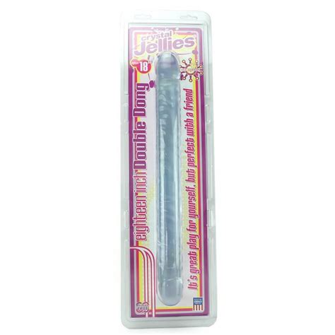 sex toys 1hr delivery 18 inch double dildo in clear crystal jellies open late