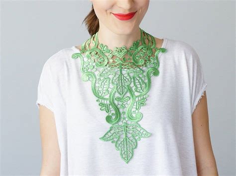 mothers day gift mom gift mother gift green necklace etsy lace fashion lace necklace fashion